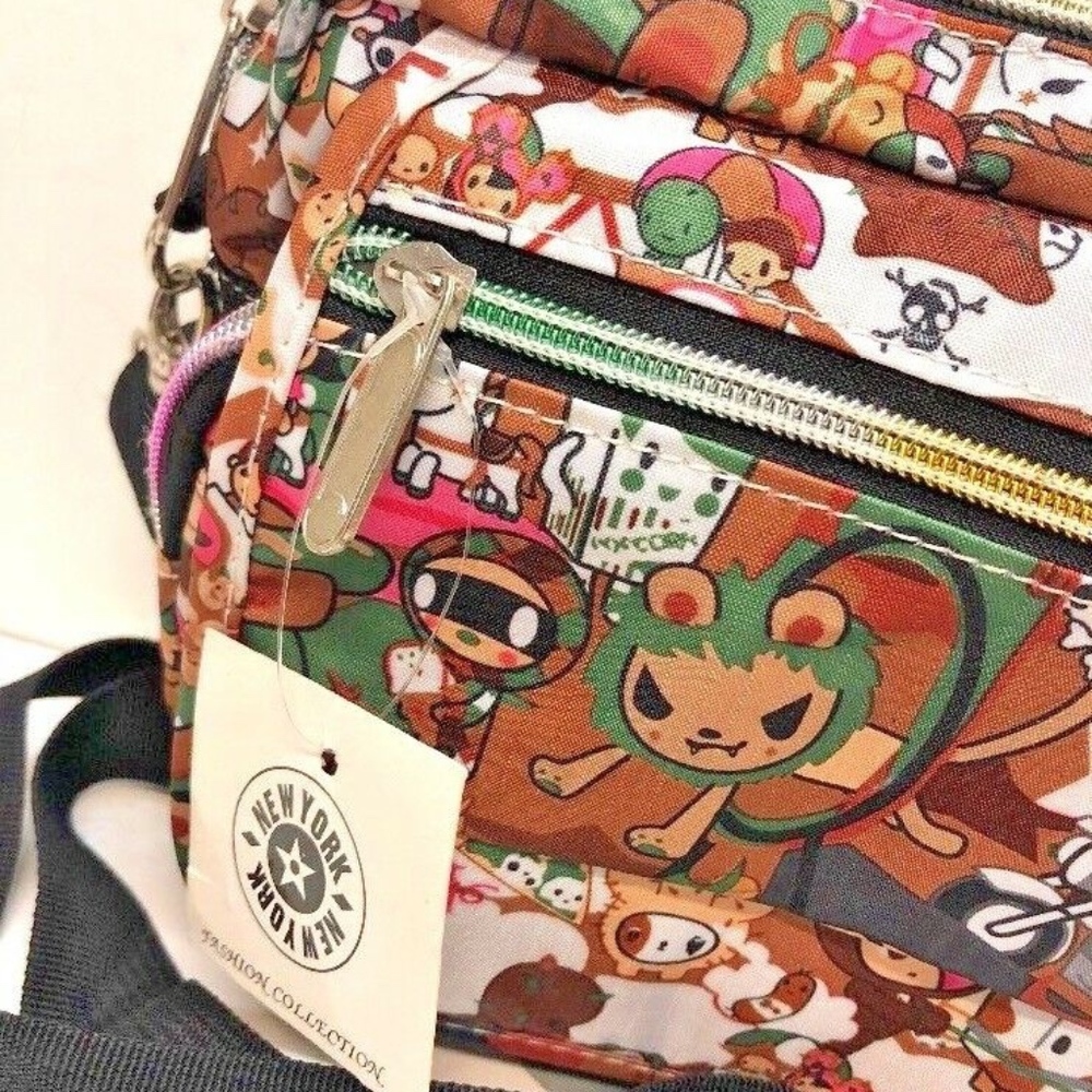 New York Small Hand Bag 9"x8" Cartoon/Doodle Stamp